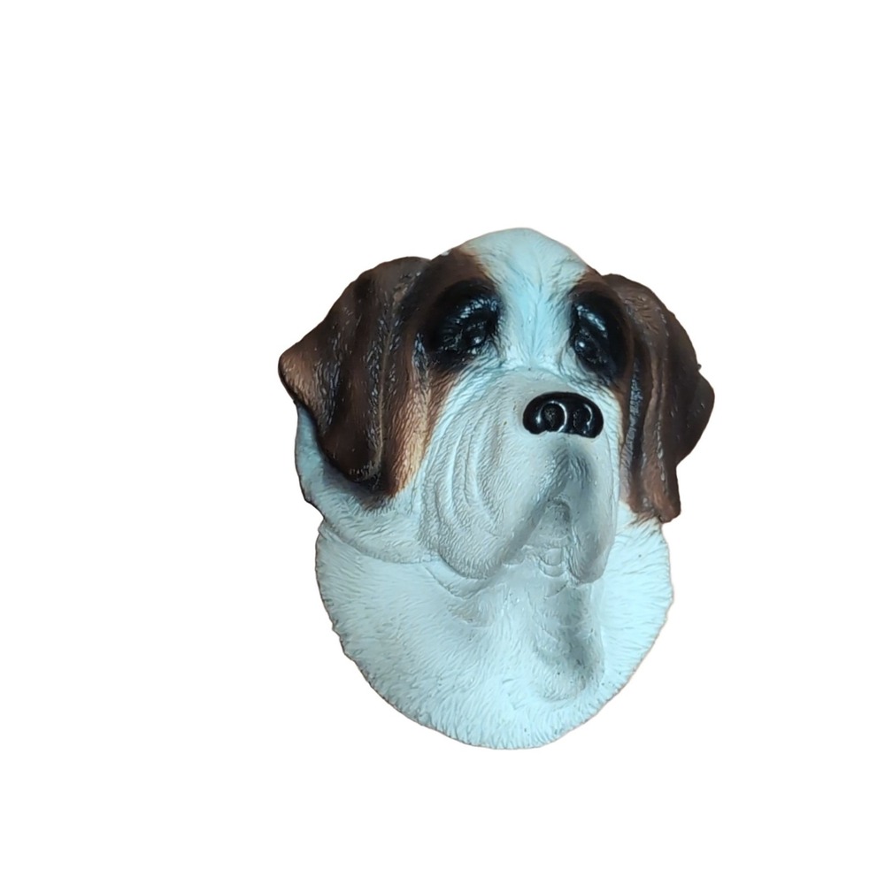 SWIBCO St Bernard Dog Head Refrigerator Magnet D-28 1999 Rubber 3D Multicolor